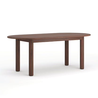 Noir Oval Extendable Dining Table (200cm)