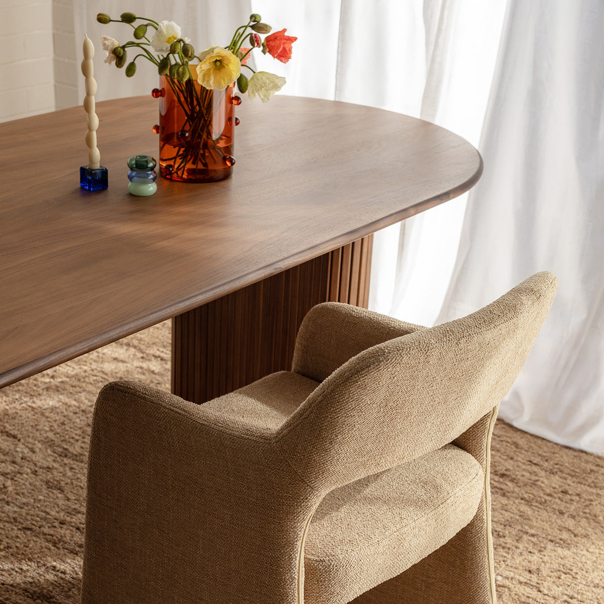 Noir Oval Dining Table (220cm)