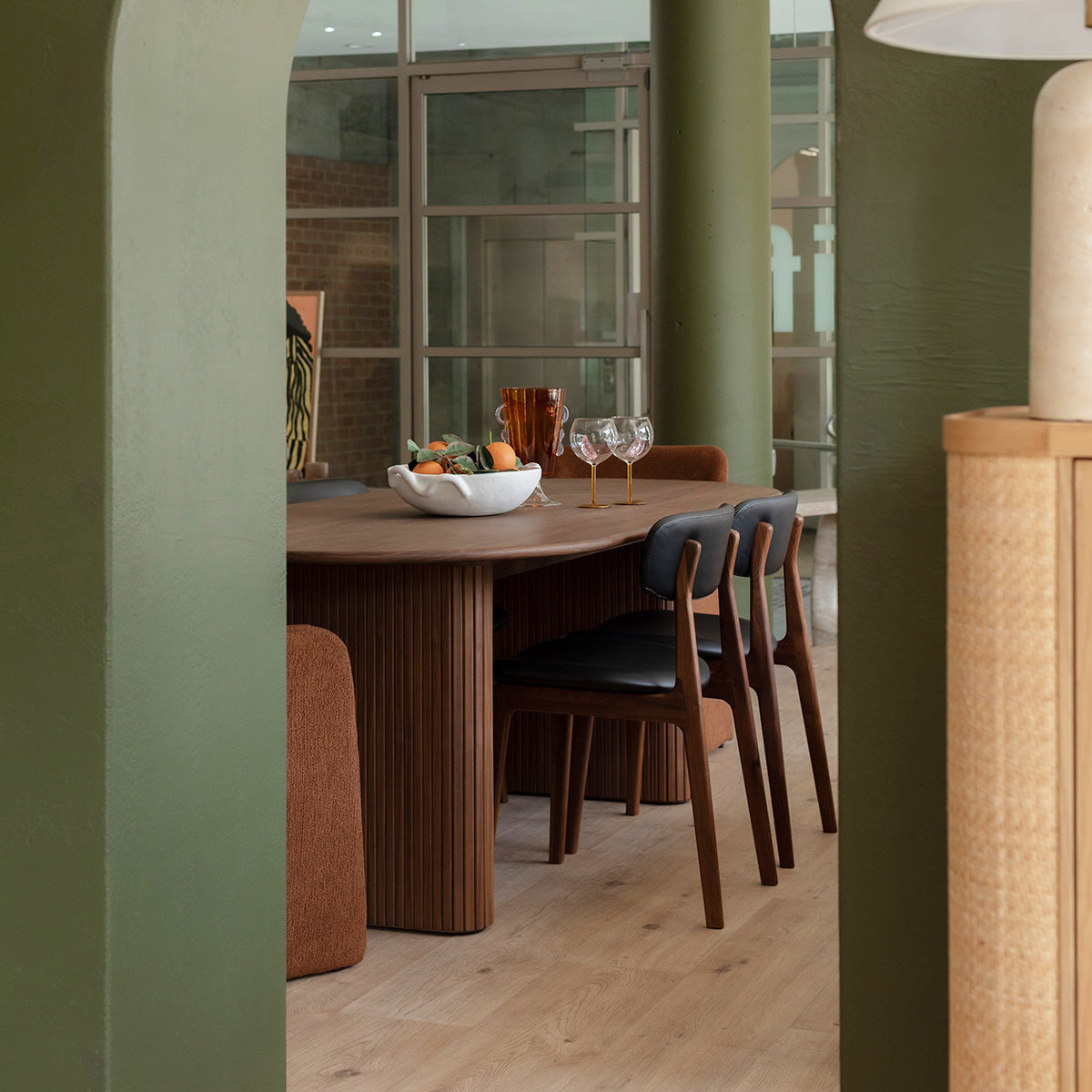 Noir Oval Dining Table (220cm)