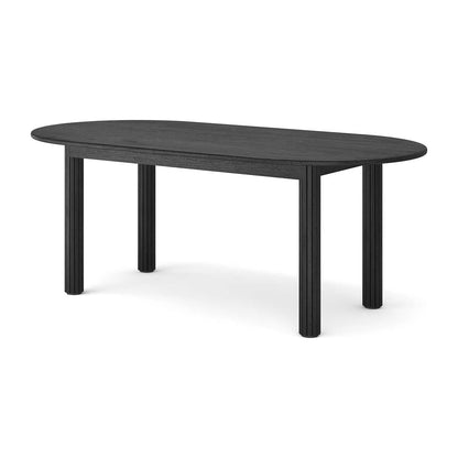 Noir Oval Extendable Dining Table (200cm)