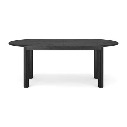Noir Oval Extendable Dining Table (200cm)