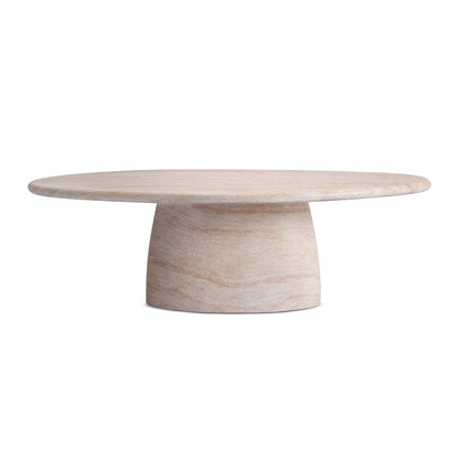 Azzurra Dining Table (Travertine Finish, 240cm)