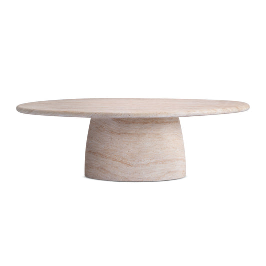Azzurra Dining Table (Travertine Finish, 240cm)