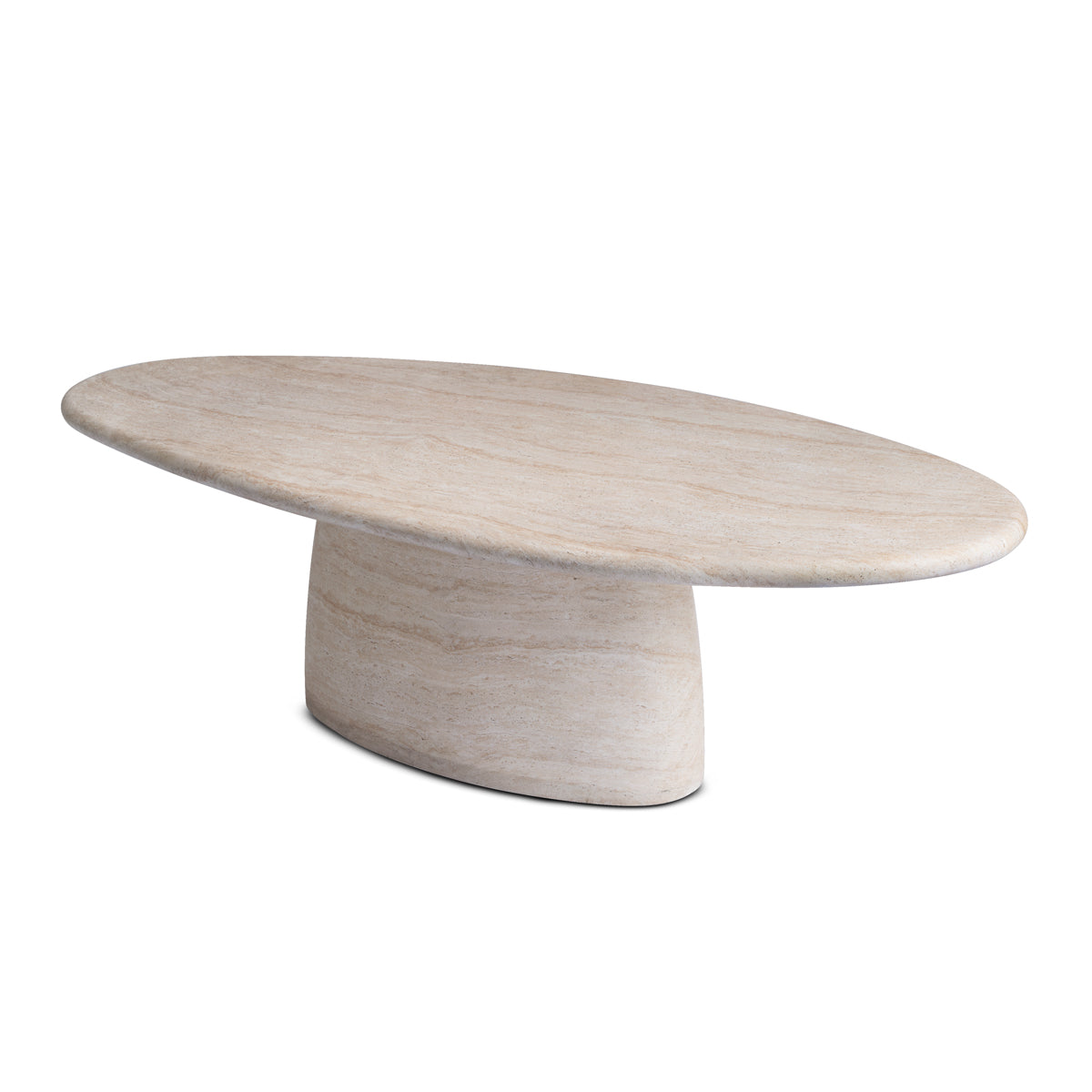 Azzurra Dining Table (Travertine Finish, 240cm)