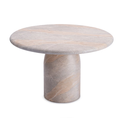 Santino Dining Table (Natural Stone Finish, 120cm)