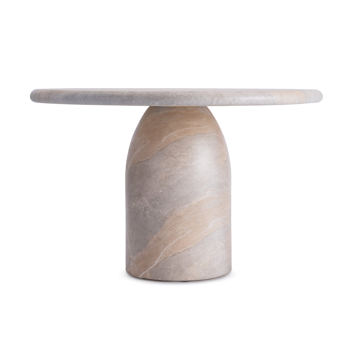 Santino Dining Table (Natural Stone Finish, 120cm)