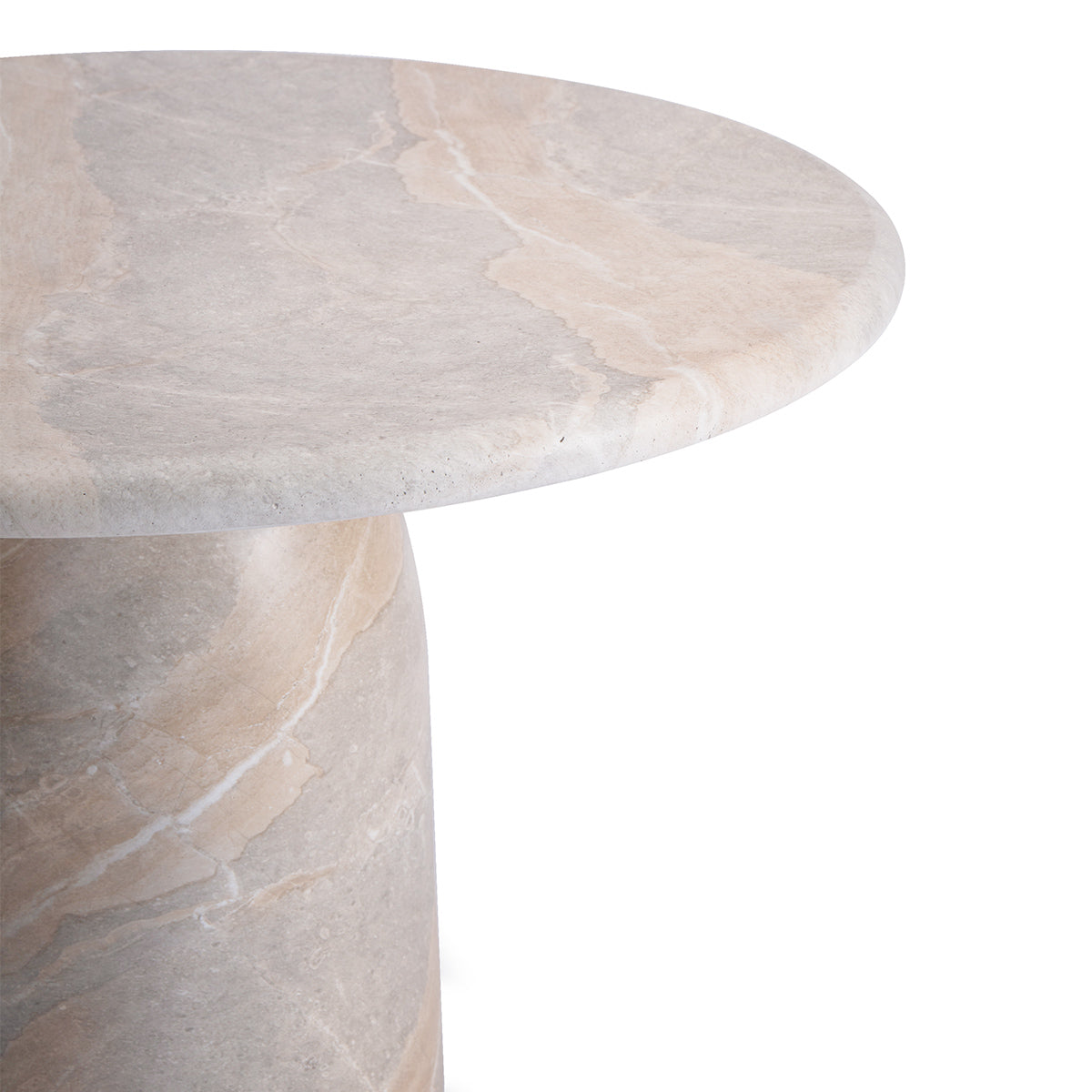 Santino Dining Table (Natural Stone Finish, 120cm)