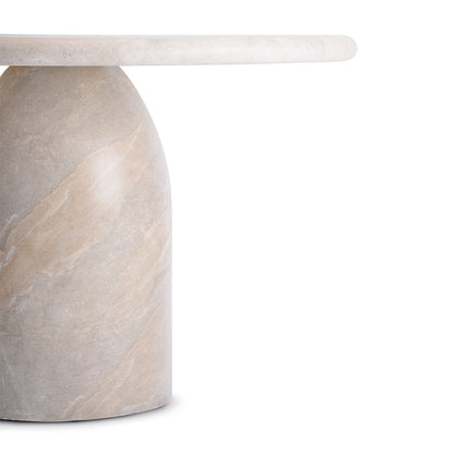 Santino Dining Table (Natural Stone Finish, 120cm)