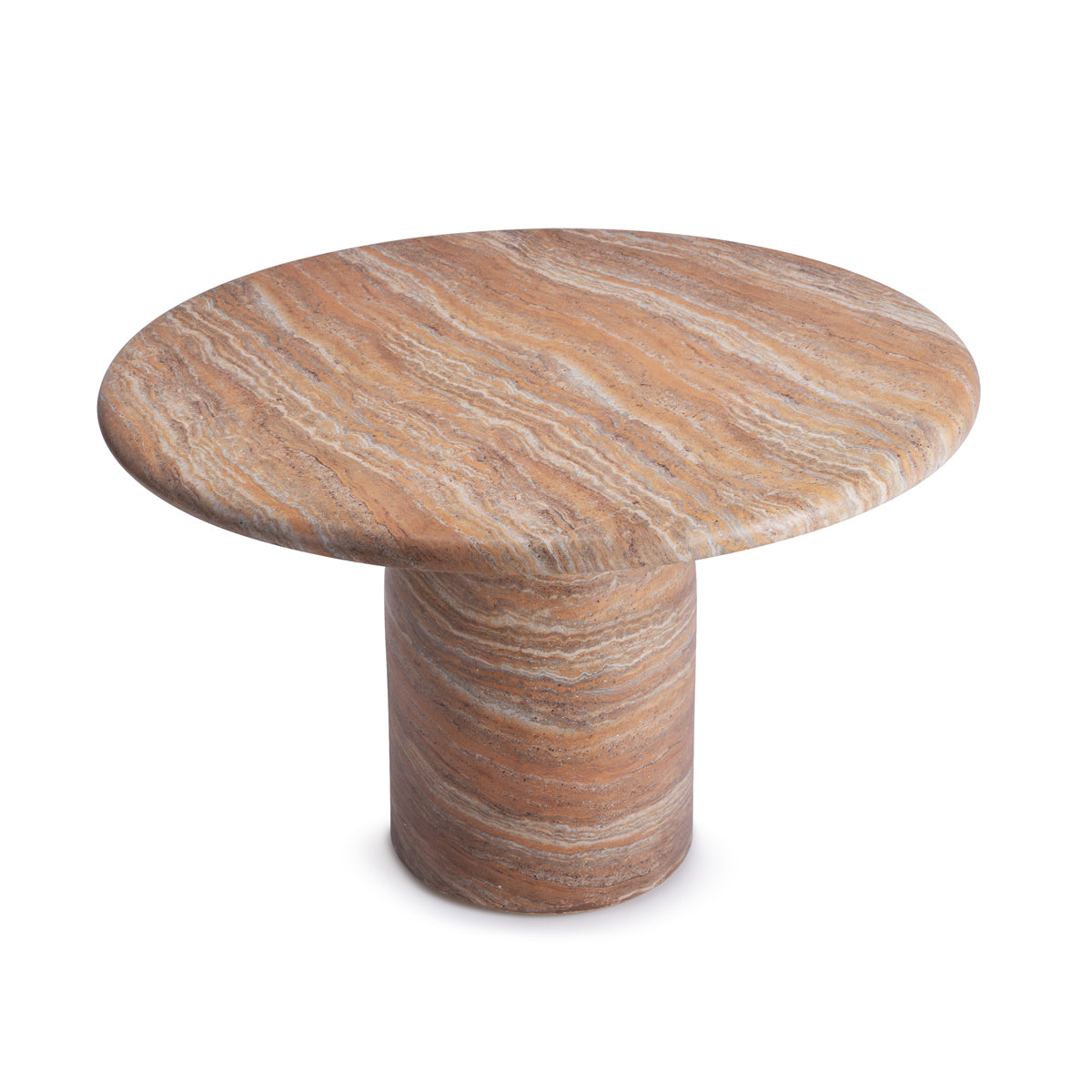 Santino Dining Table (Natural Stone Finish, 120cm)