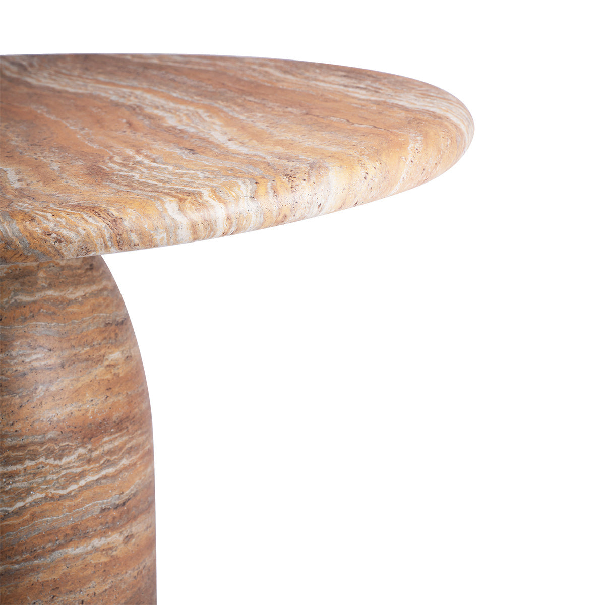 Santino Dining Table (Natural Stone Finish, 120cm)