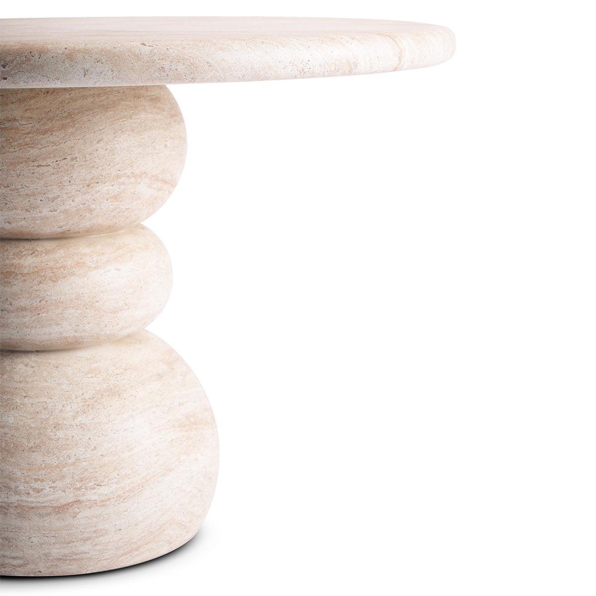 Sorrento Dining Table (120cm, Travertine Finish)