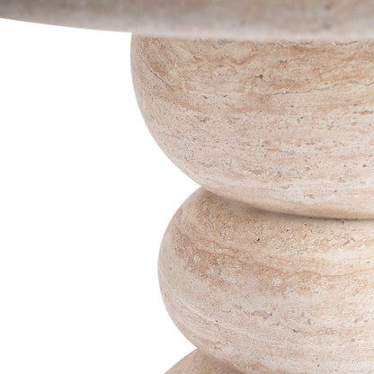 Sorrento Dining Table (120cm, Travertine Finish)