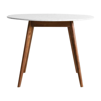 Oia White Marble Dining Table