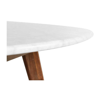 Oia White Marble Dining Table