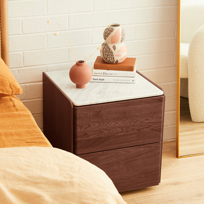 Delta Marble Bedside Table