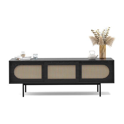 Thea Rattan 3 Door Entertainment Unit