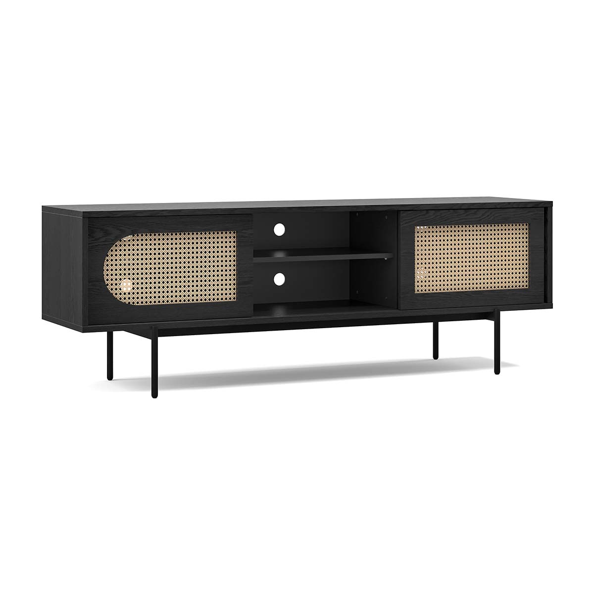 Thea Rattan 3 Door Entertainment Unit