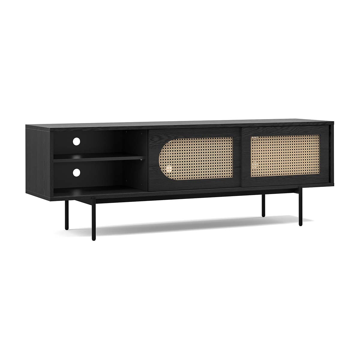 Thea Rattan 3 Door Entertainment Unit