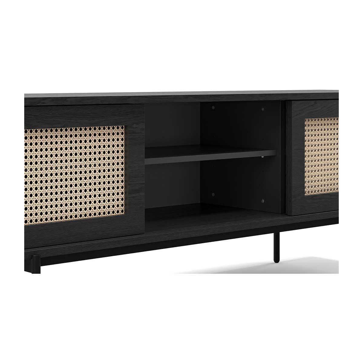 Thea Rattan 3 Door Entertainment Unit