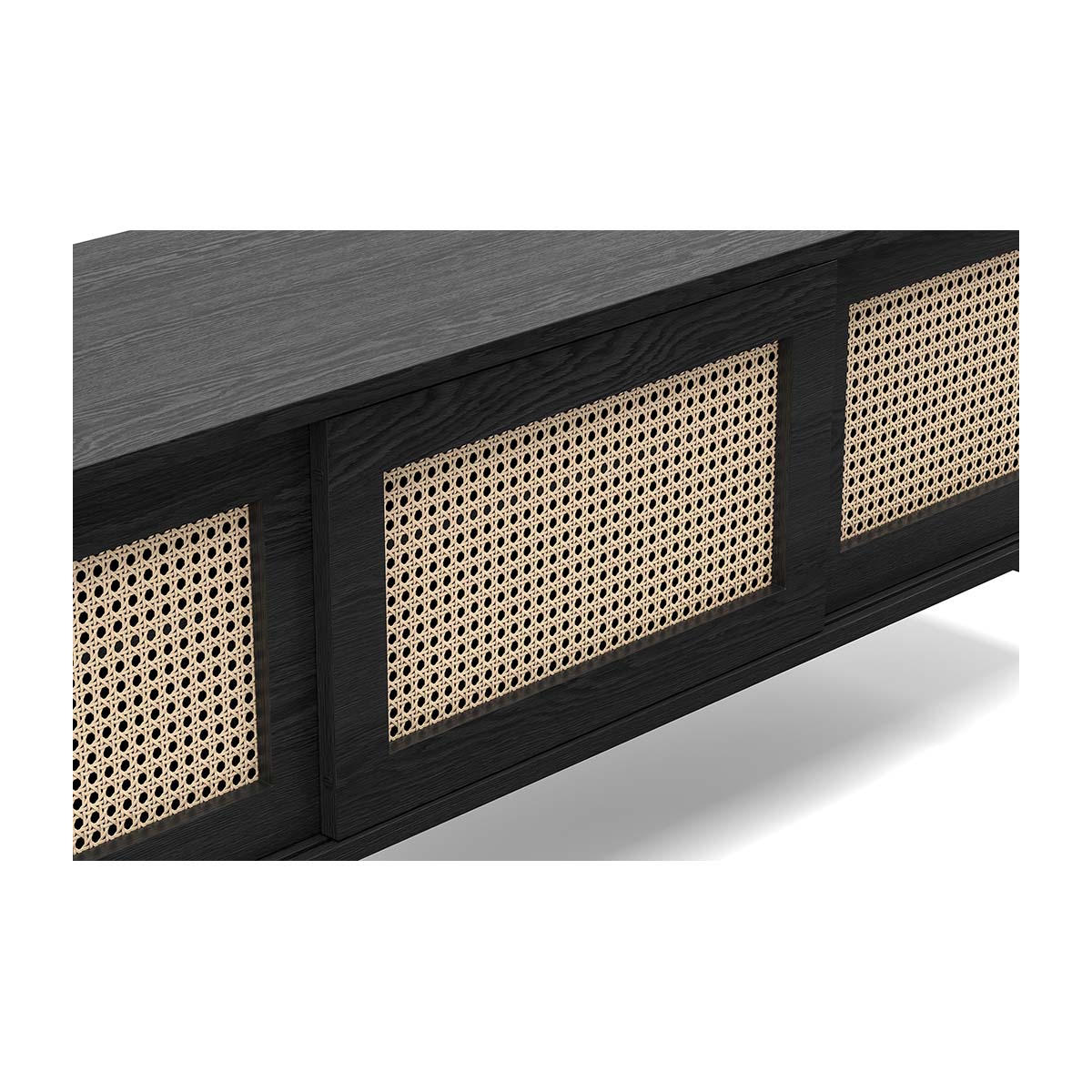 Thea Rattan 3 Door Entertainment Unit