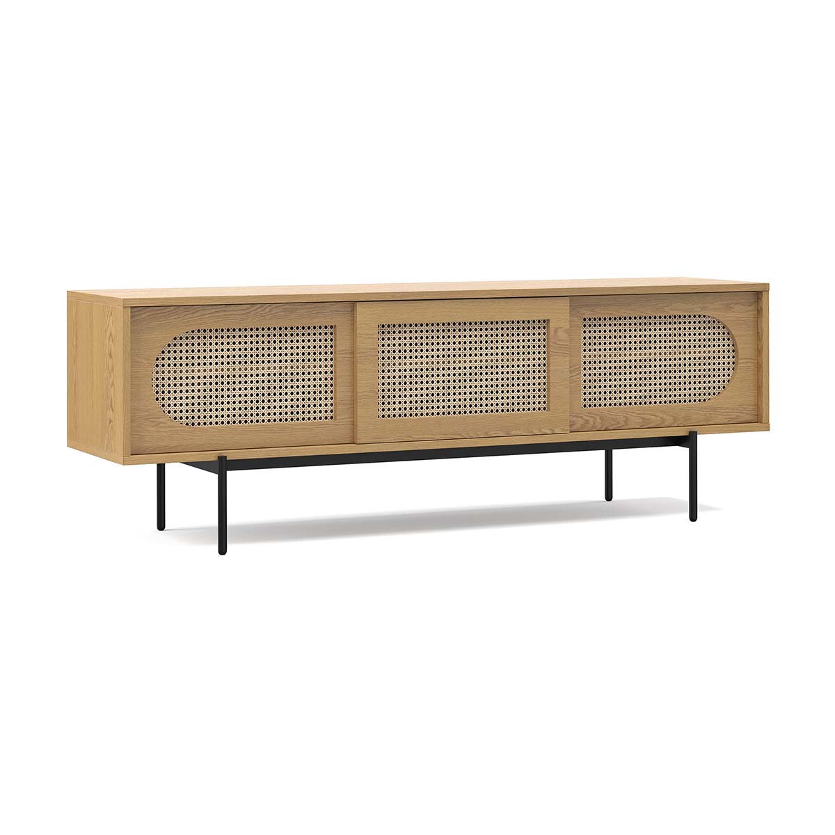 Thea Rattan 3 Door Entertainment Unit