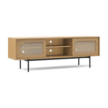 Thea Rattan 3 Door Entertainment Unit