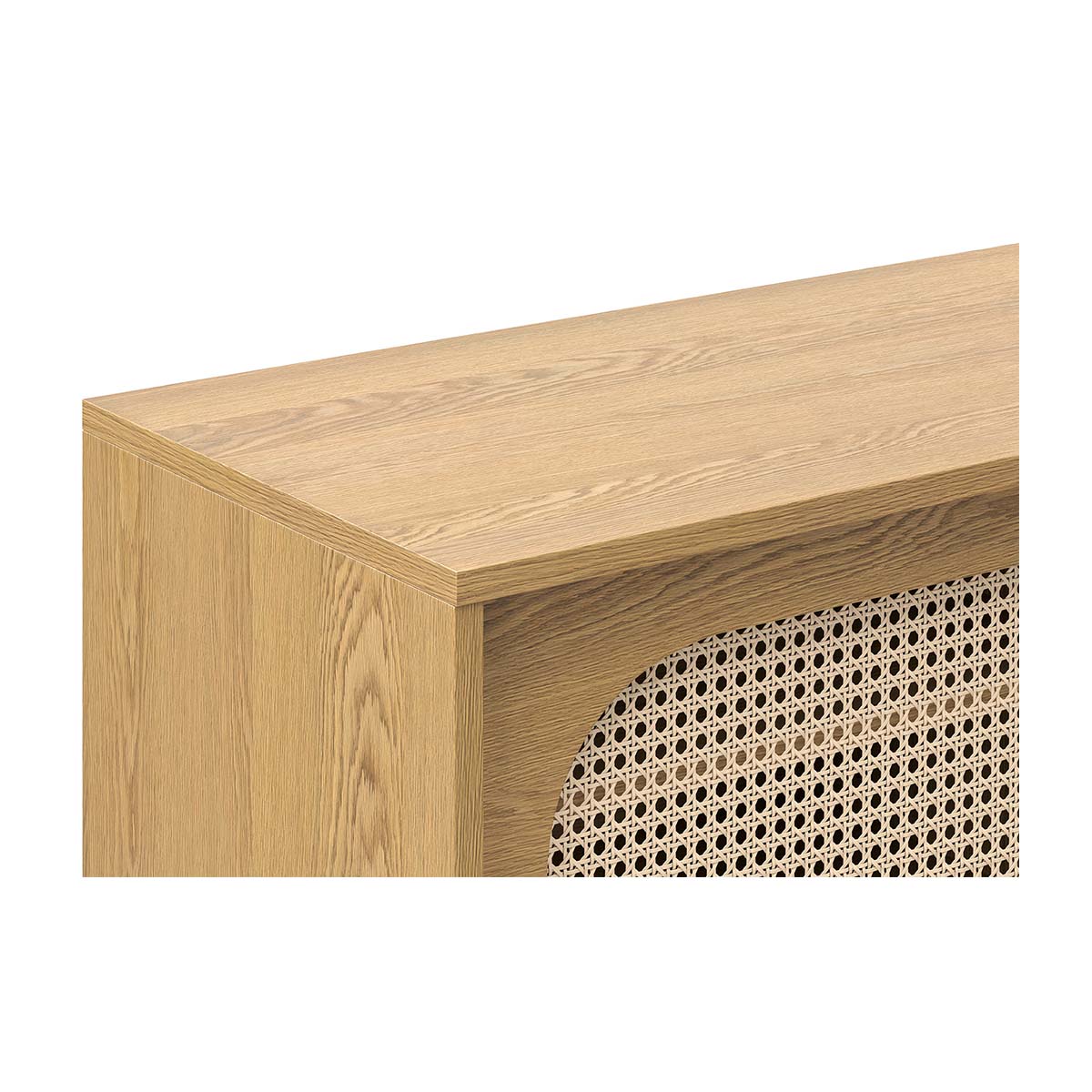 Thea Rattan 3 Door Entertainment Unit