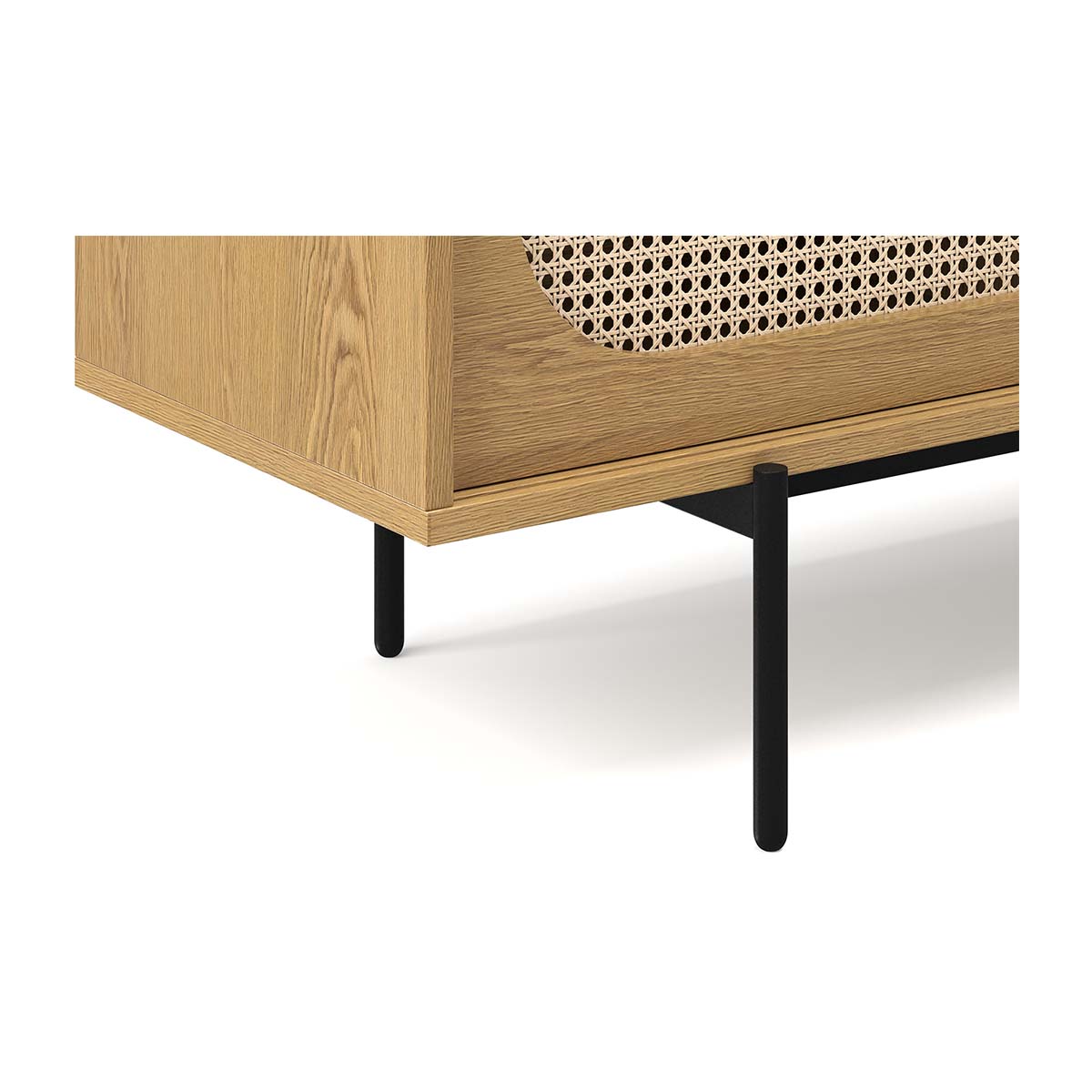 Thea Rattan 3 Door Entertainment Unit