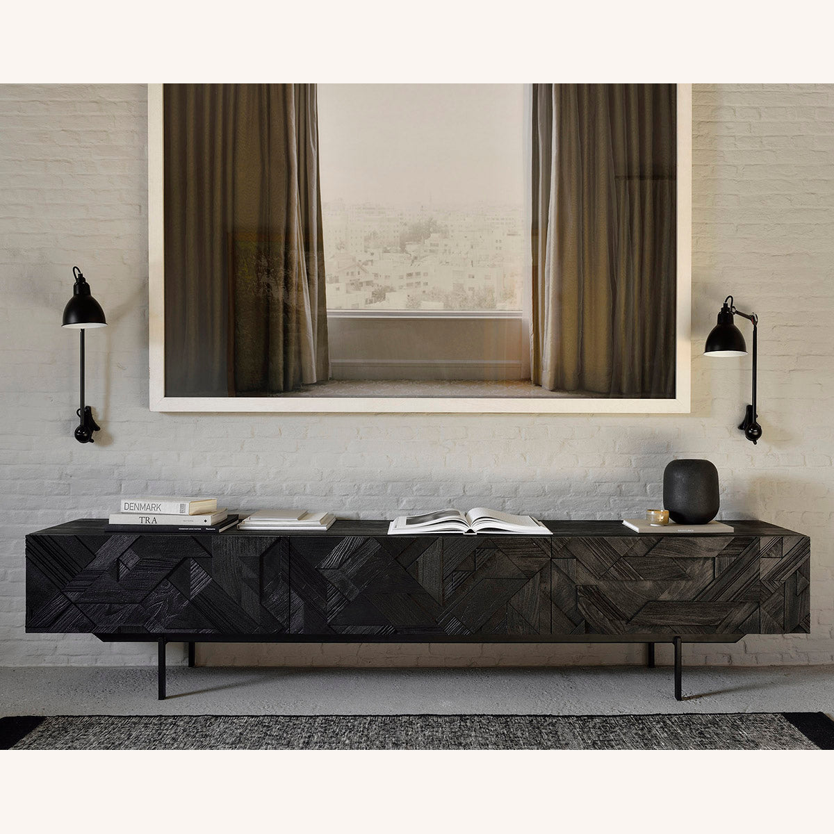 Graphic 2 Drawer Entertainment Unit