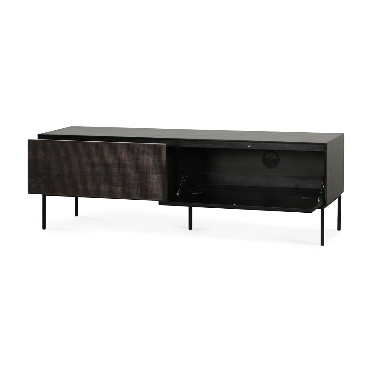 Grooves 1 Flip-down Door & 1 Drawer TV Unit