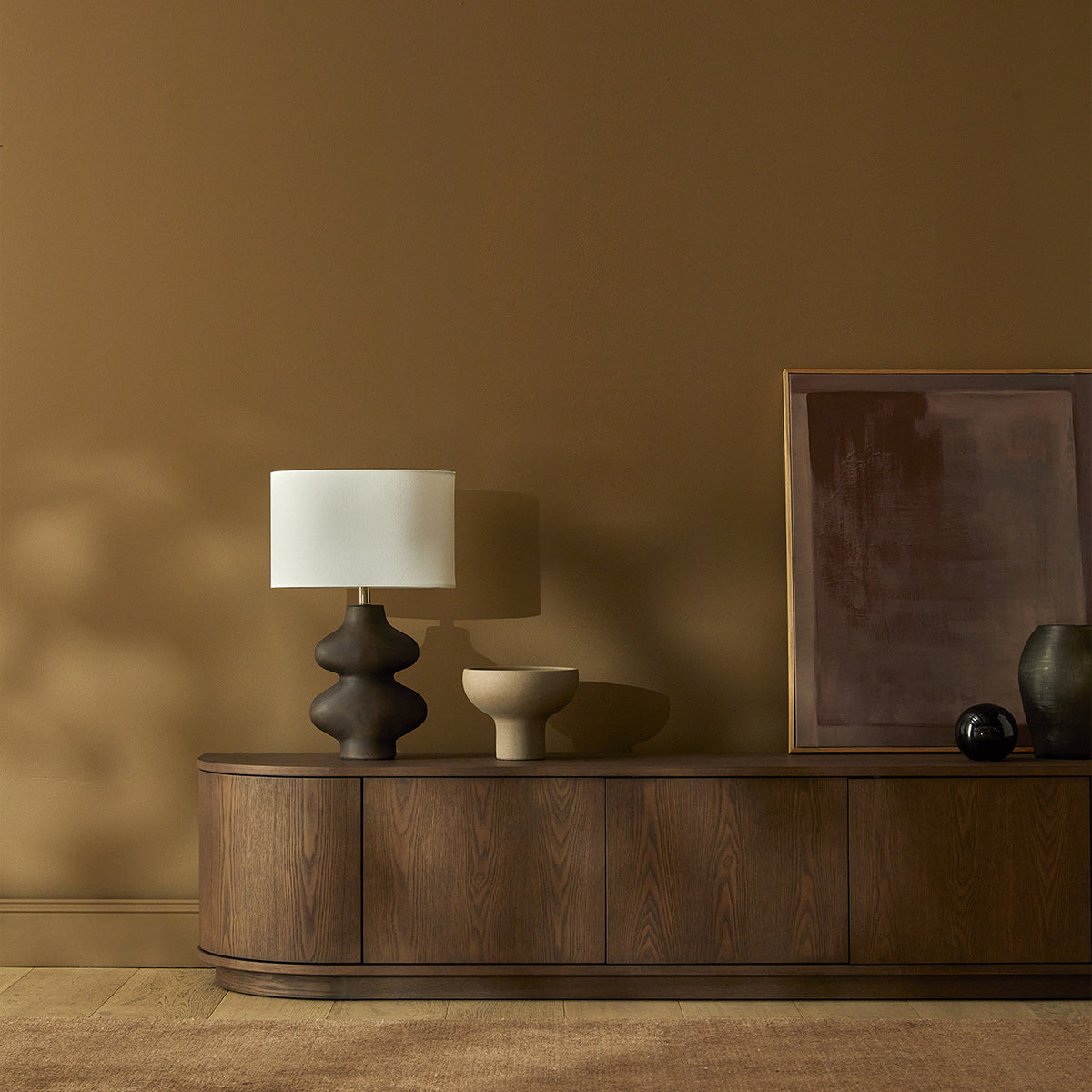 Oberon Crescent Entertainment Unit (210cm)