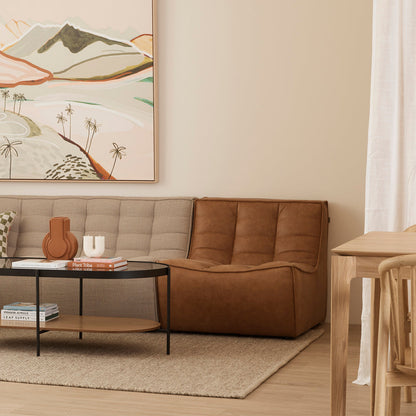 N701 1 Seater Leather Sofa