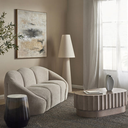 Carrington Linen Floor Lamp