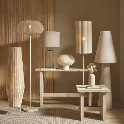 Talstone Linen Floor Lamp