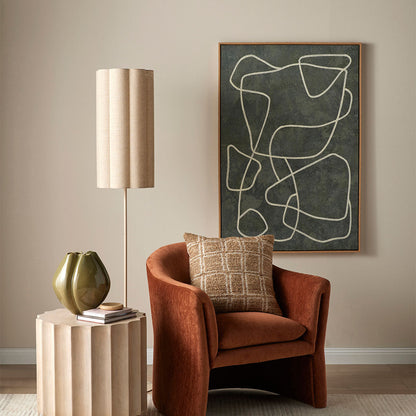 Talstone Linen Floor Lamp