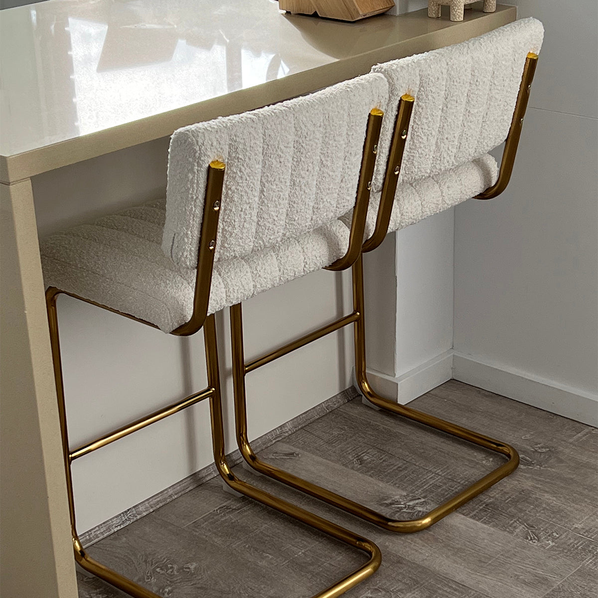 Blake Boucle Bar Stool