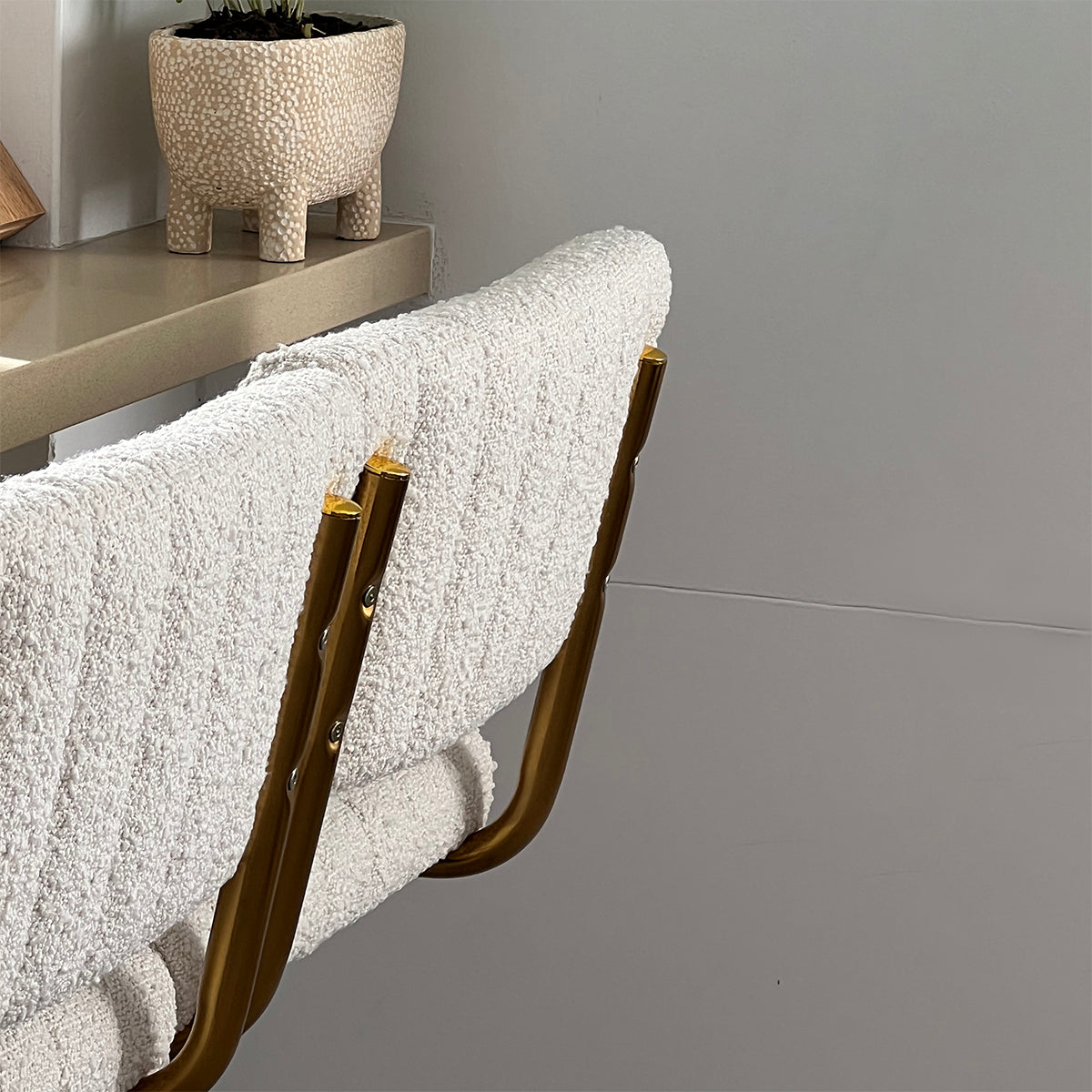 Blake Boucle Bar Stool