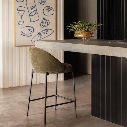 Elle Fabric Bar Stool