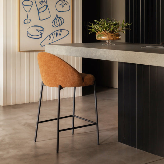 Elle Fabric Bar Stool