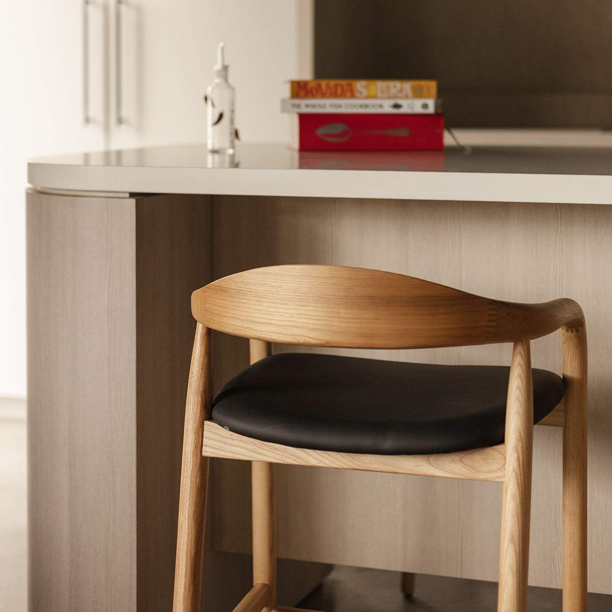 Noris Leather Bar Stool