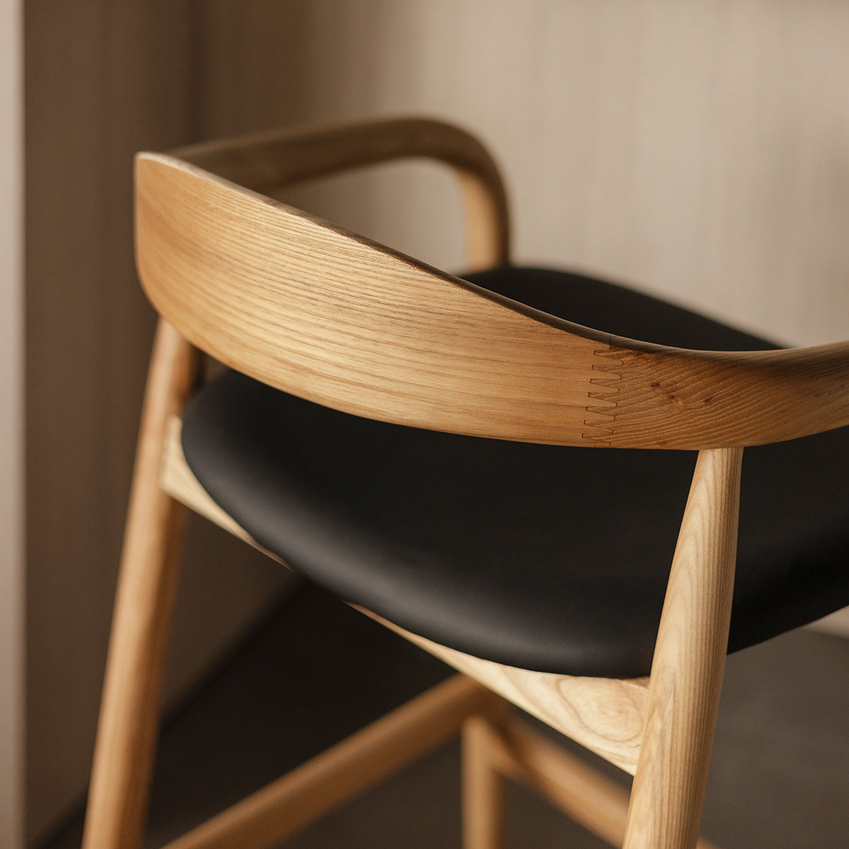 Noris Leather Bar Stool