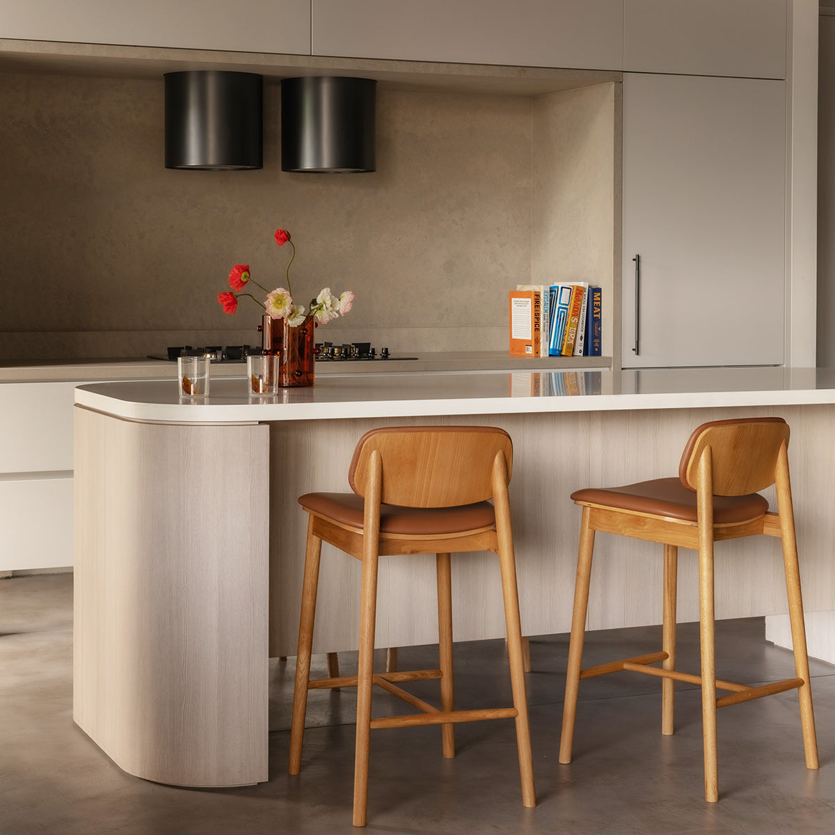 Lando Leather Bar Stool