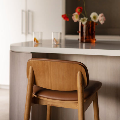 Lando Leather Bar Stool