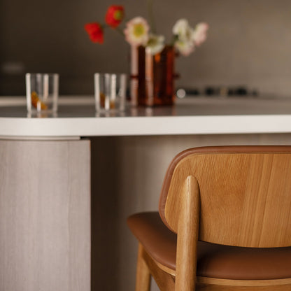Lando Leather Bar Stool