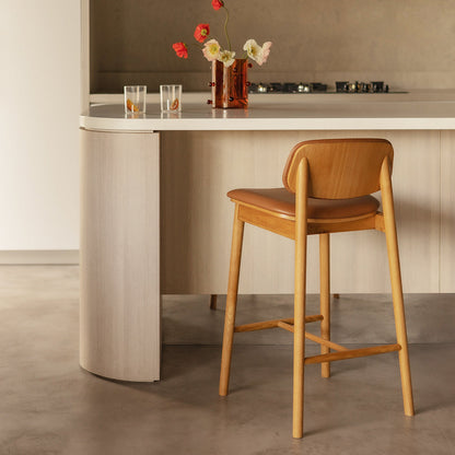 Lando Leather Bar Stool