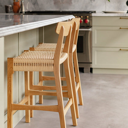 Fitzroy Rattan Bar Stool With Backrest