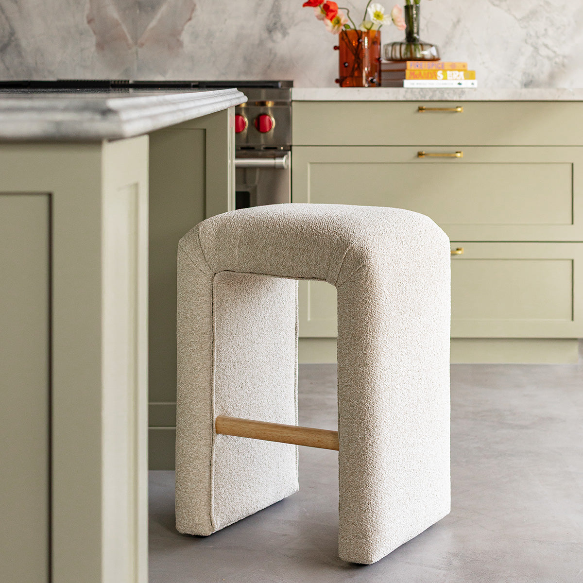 Camille Fabric Bar Stool