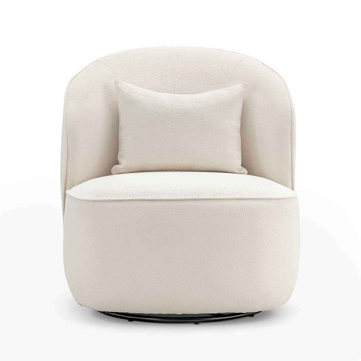 Atlas Boucle Swivel Lounge Chair
