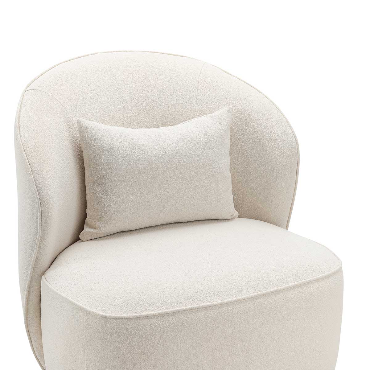 Atlas Boucle Swivel Lounge Chair