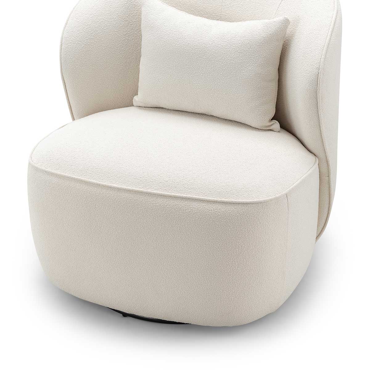 Atlas Boucle Swivel Lounge Chair